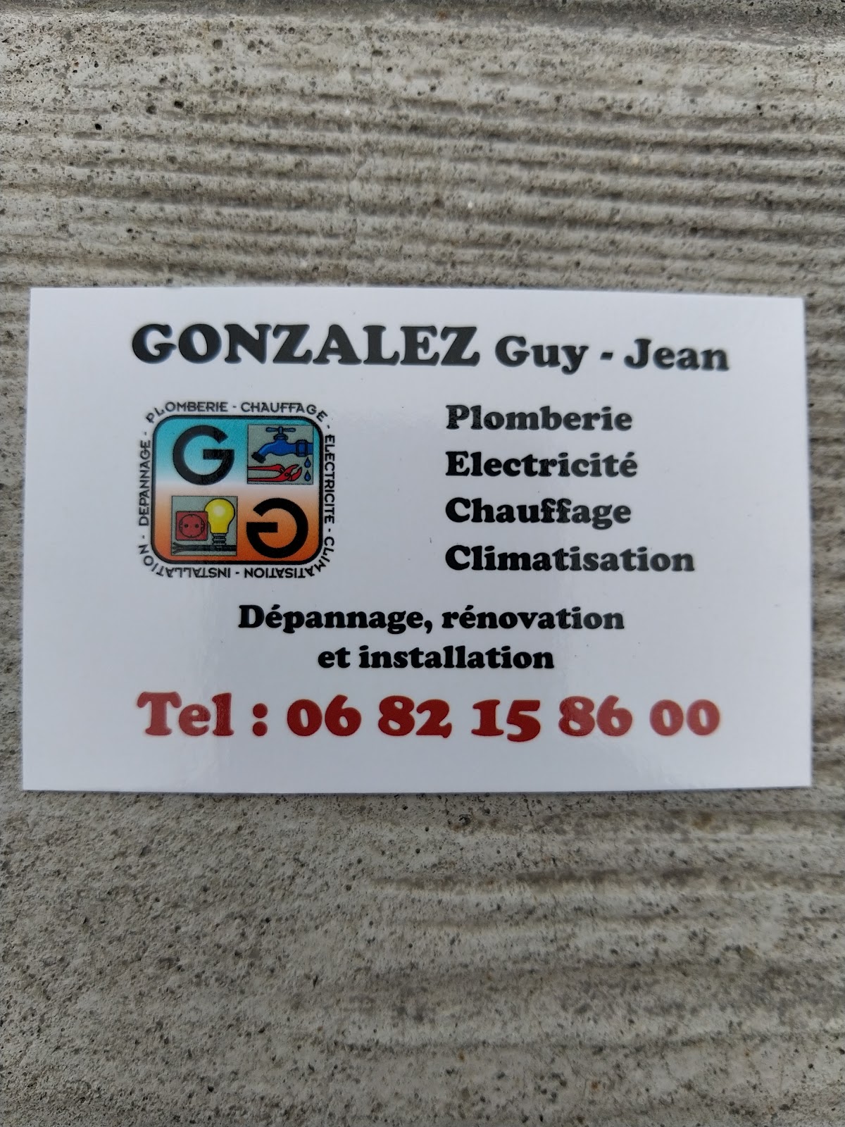 Gonzalez Guy Jean plomberie électricité chauffage climatisation